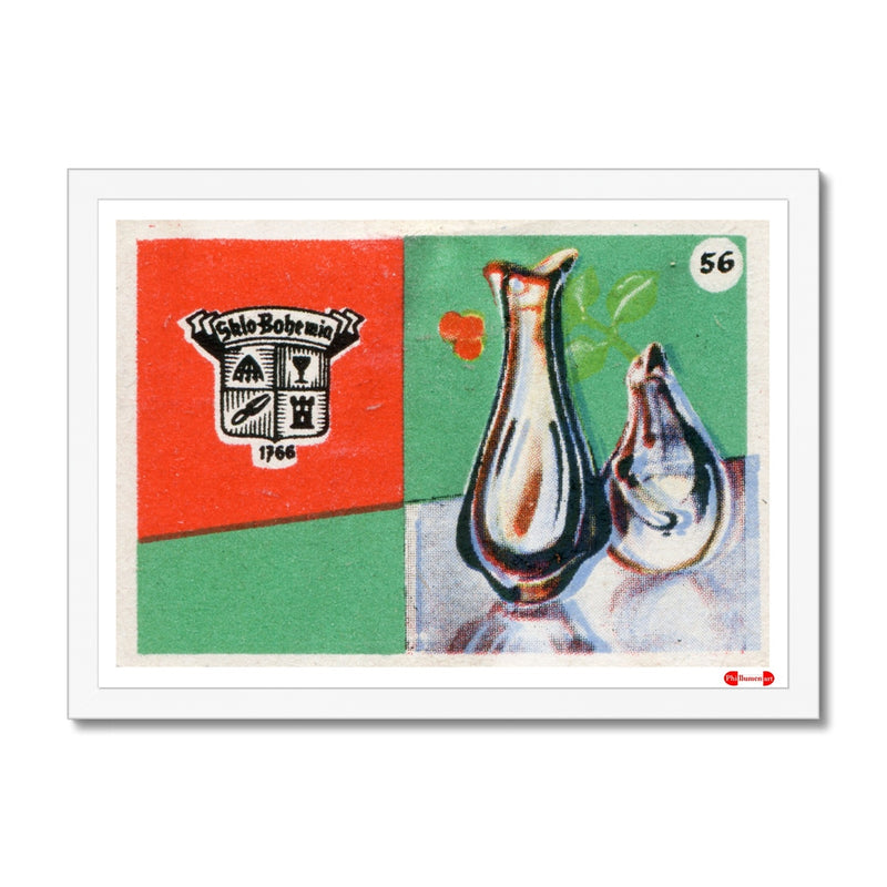 Bohemia Glass. 1766 - Fine art print - Matchbox art print - Retro art print - Vintage art print - Wall art print