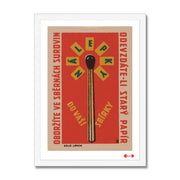 The Collection Of Raw Materials. Hand In Your Old Papers - Fine art print - Matchbox wall art print - Retro wall art print - Vintage wall art print - Wall art print