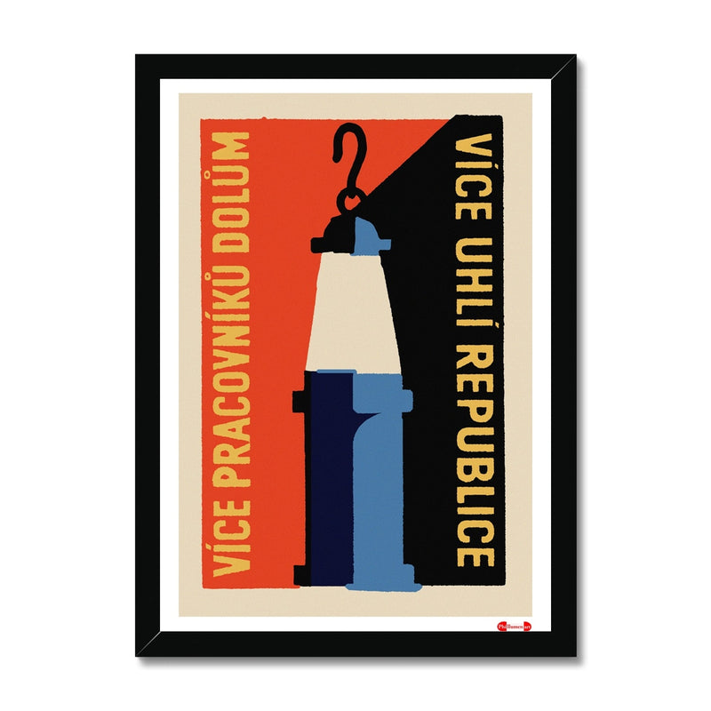 Coal Mining Number 2 - Fine art print - Matchbox art print - Retro art print - Vintage art print - Wall art print