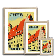 Cheb. 1061 - 1961 - Fine art print - Matchbox art print - Retro art print - Vintage art print - Wall art print