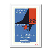 Ostrava Exhibition 1963 - Fine art print - Matchbox art print - Retro art print - Vintage art print - Wall art print