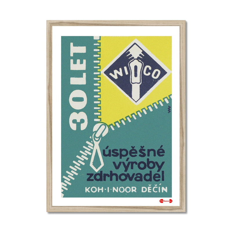 Successful Production of Zips - Fine art print - Matchbox art print - Retro art print - Vintage art print - Wall art print