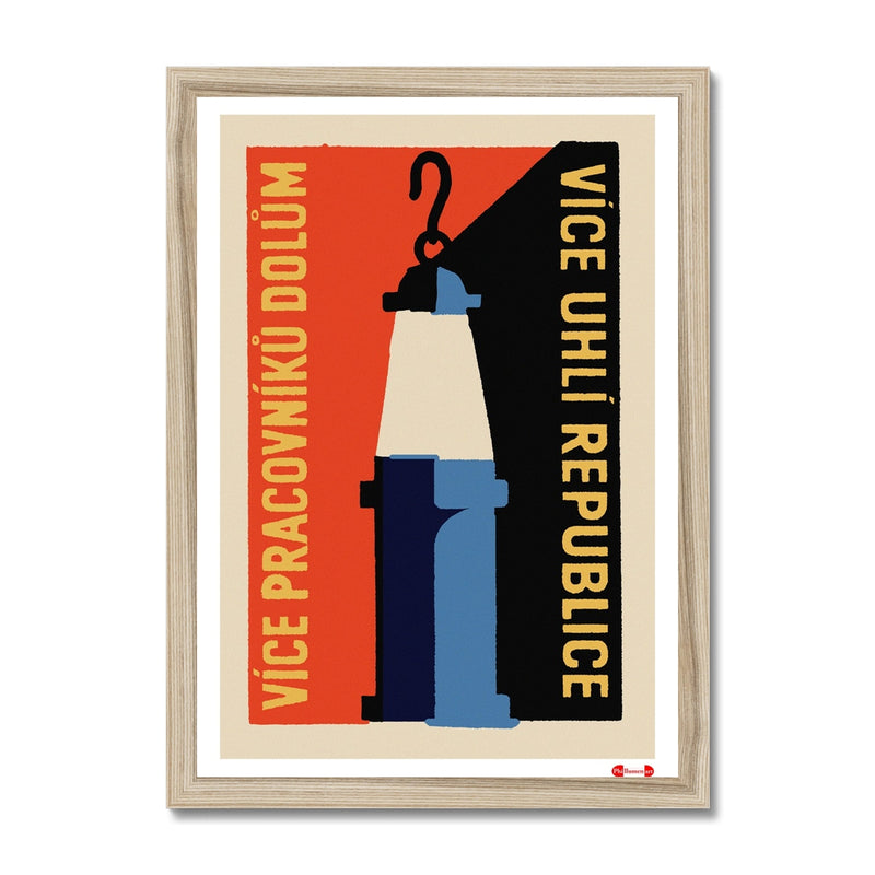 Coal Mining Number 2 - Fine art print - Matchbox art print - Retro art print - Vintage art print - Wall art print