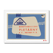 Moravian Silesia Knitting Works - Fine art print - Matchbox art print - Retro art print - Vintage art print - Wall art print