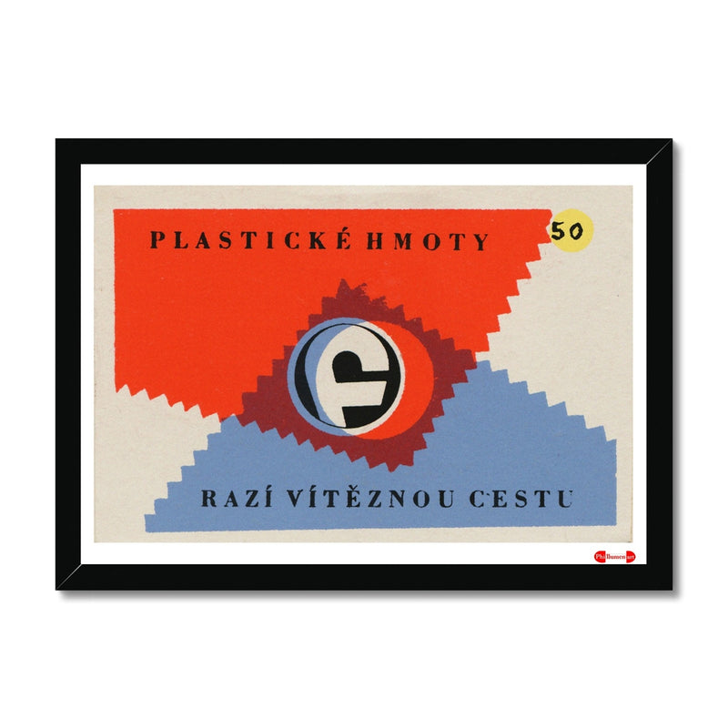 Plastic Materials. A Winning Path - Fine art print - Matchbox art print - Retro art print - Vintage art print - Wall art print