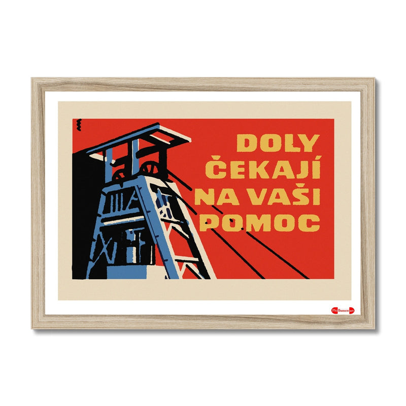 Coal Mining Number 3 - Fine art print - Matchbox art print - Retro art print - Vintage art print - Wall art print