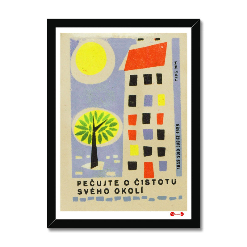 Keep Your Surroundings Clean - Fine art print - Matchbox art print - Retro art print - Vintage art print - Wall art print