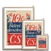 10 years People's Democratic CSR - Fine art print - Matchbox art print - Retro art print - Vintage art print - Wall art print
