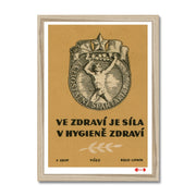 There Is Strength In Health - Fine art print - Matchbox art print - Retro art print - Vintage art print - Wall art print