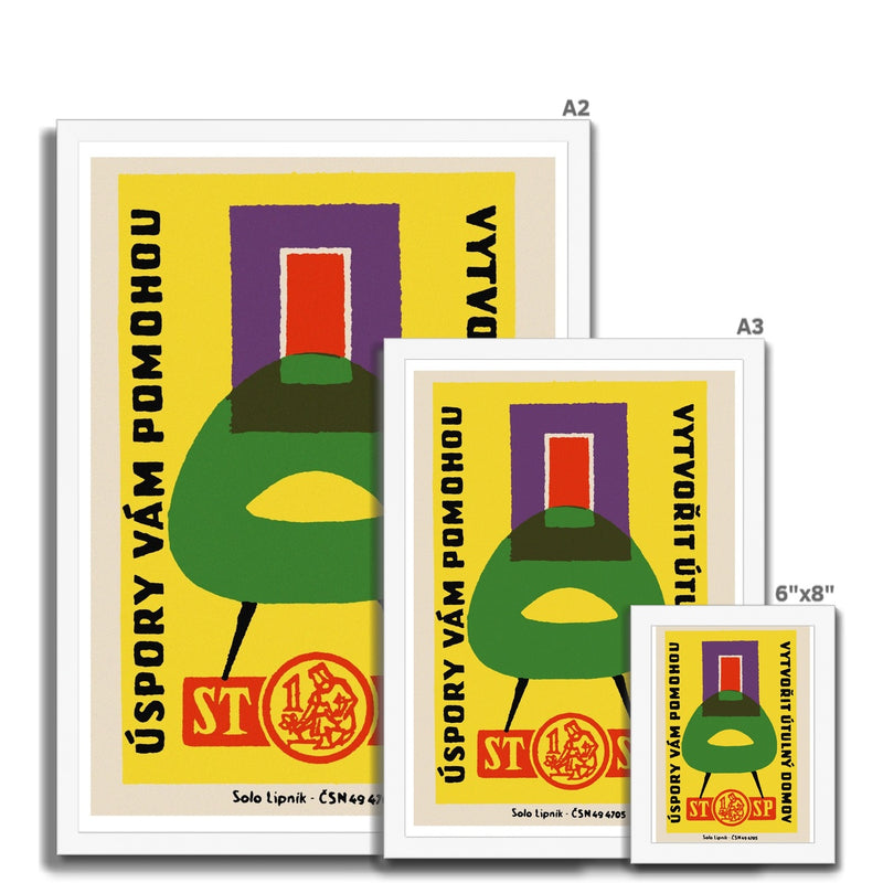 A Cosy Home - Fine art print - Matchbox art print - Retro art print - Vintage art print - Wall art print