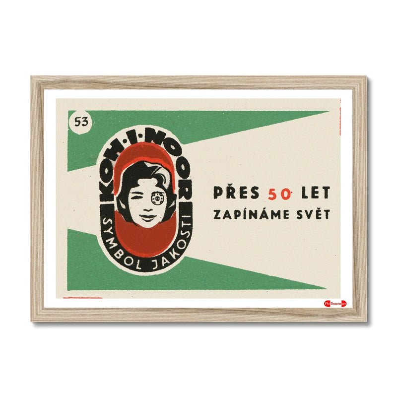 Koh -I-Noor. The Sign of Quality - Fine art print - Matchbox art print - Retro art print - Vintage art print - Wall art print