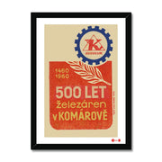 500 years of Iron Works In Komarov - Fine art print - Matchbox art print - Retro art print - Vintage art print - Wall art print