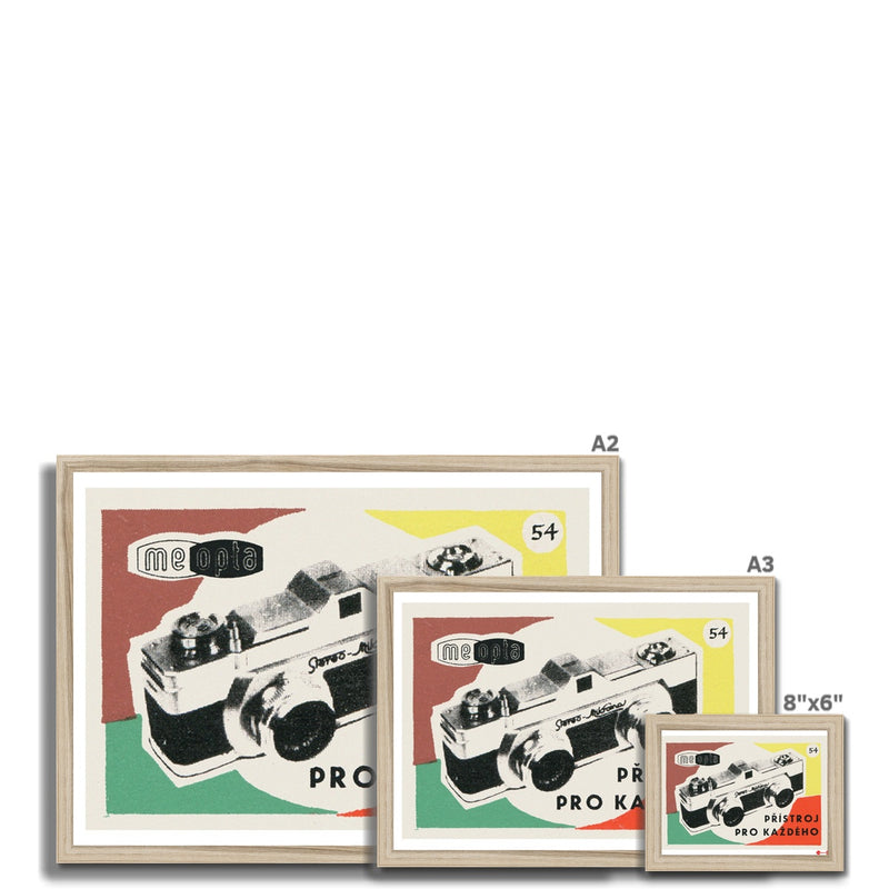 Meopta. A Camera For Everyone - Fine art print - Matchbox art print - Retro art print - Vintage art print - Wall art print