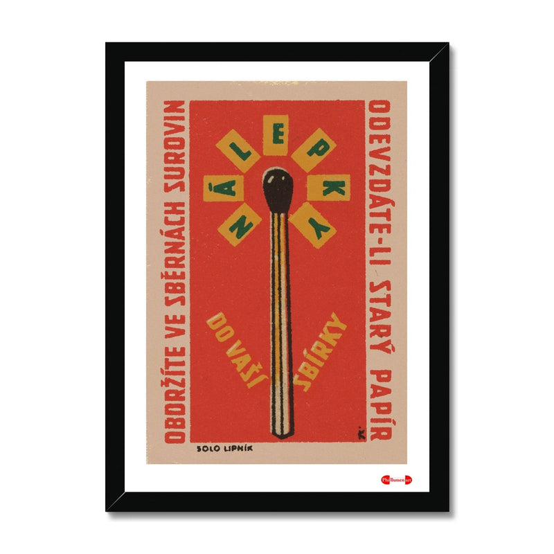 The Collection Of Raw Materials. Hand In Your Old Papers - Fine art print - Matchbox wall art print - Retro wall art print - Vintage wall art print - Wall art print