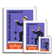 Crafts For Boys - Chimney Sweep - Fine art print - Matchbox art print - Retro art print - Vintage art print - Wall art print