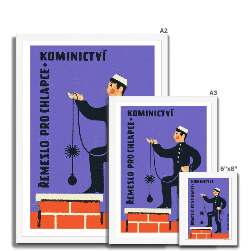 Crafts For Boys - Chimney Sweep - Fine art print - Matchbox art print - Retro art print - Vintage art print - Wall art print