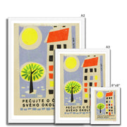 Keep Your Surroundings Clean - Fine art print - Matchbox art print - Retro art print - Vintage art print - Wall art print