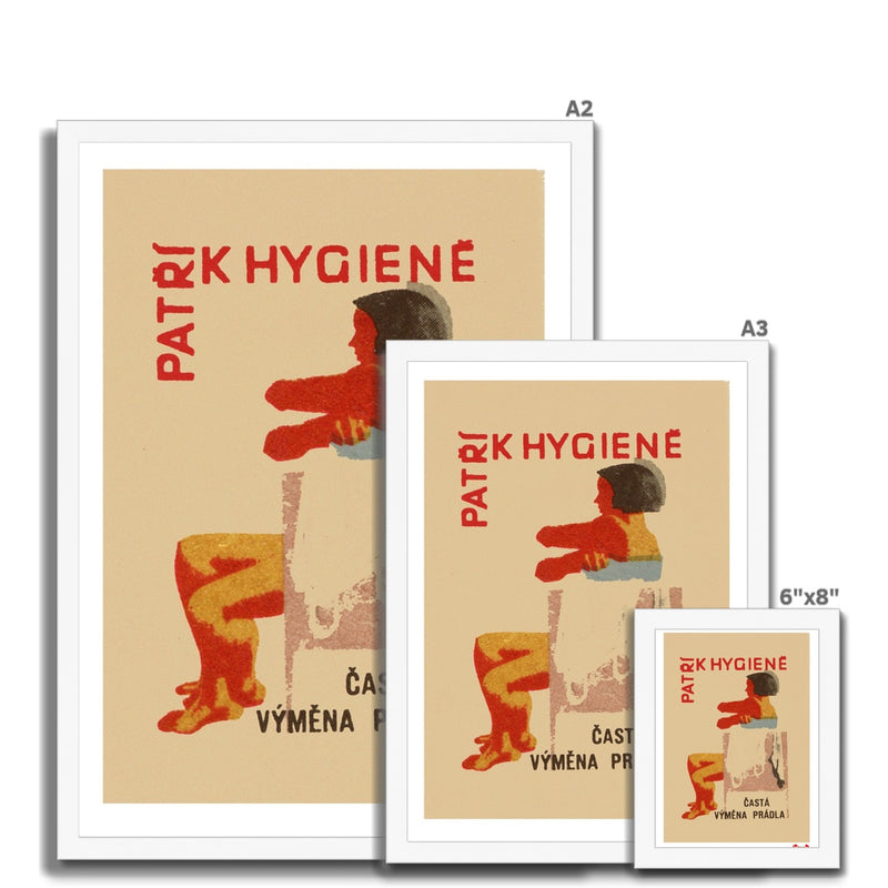 Hygiene Belongs- Clean Hair - Fine art print - Matchbox art print - Retro art print - Vintage art print - Wall art print