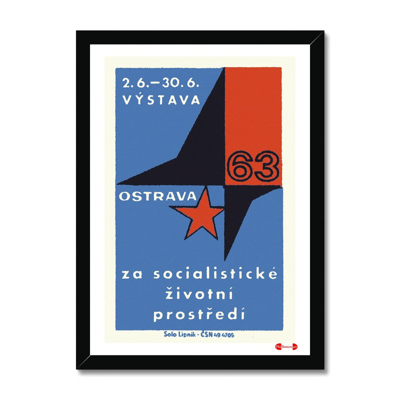 Ostrava Exhibition 1963 - Fine art print - Matchbox art print - Retro art print - Vintage art print - Wall art print
