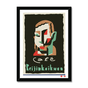 Cafe Prijinkaikwaa - Fine art print - Matchbox art print - Retro art print - Vintage art print - Wall art print