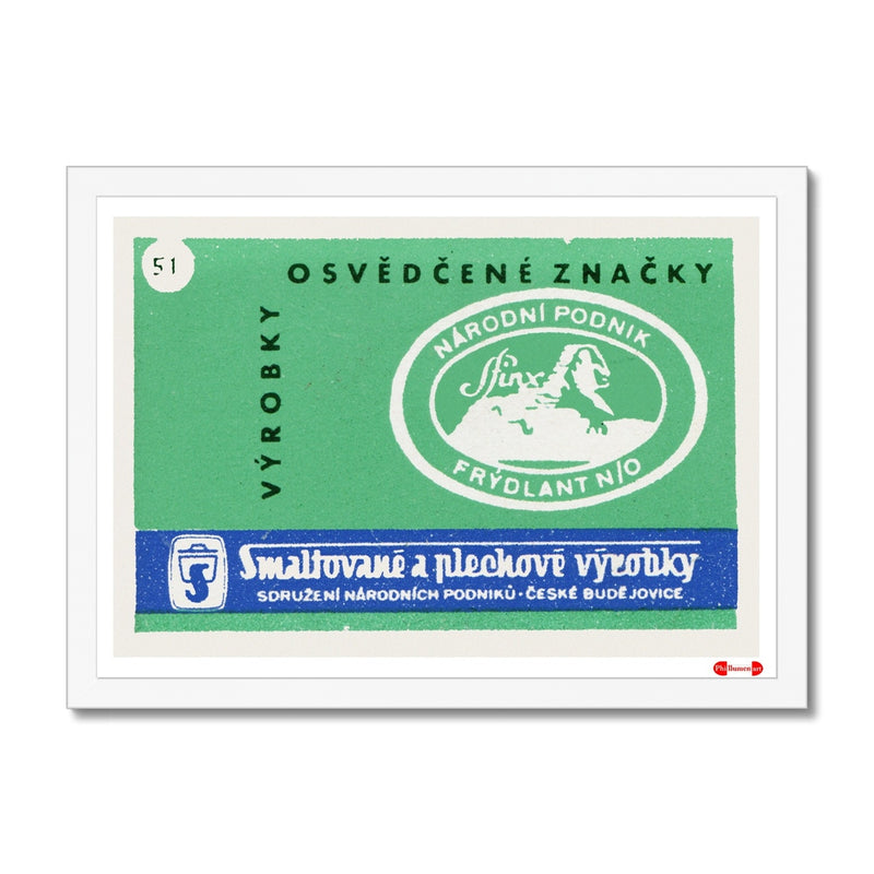 Enamel And Sheet- Metal Products. - Fine art print - Matchbox art print - Retro art print - Vintage art print - Wall art print