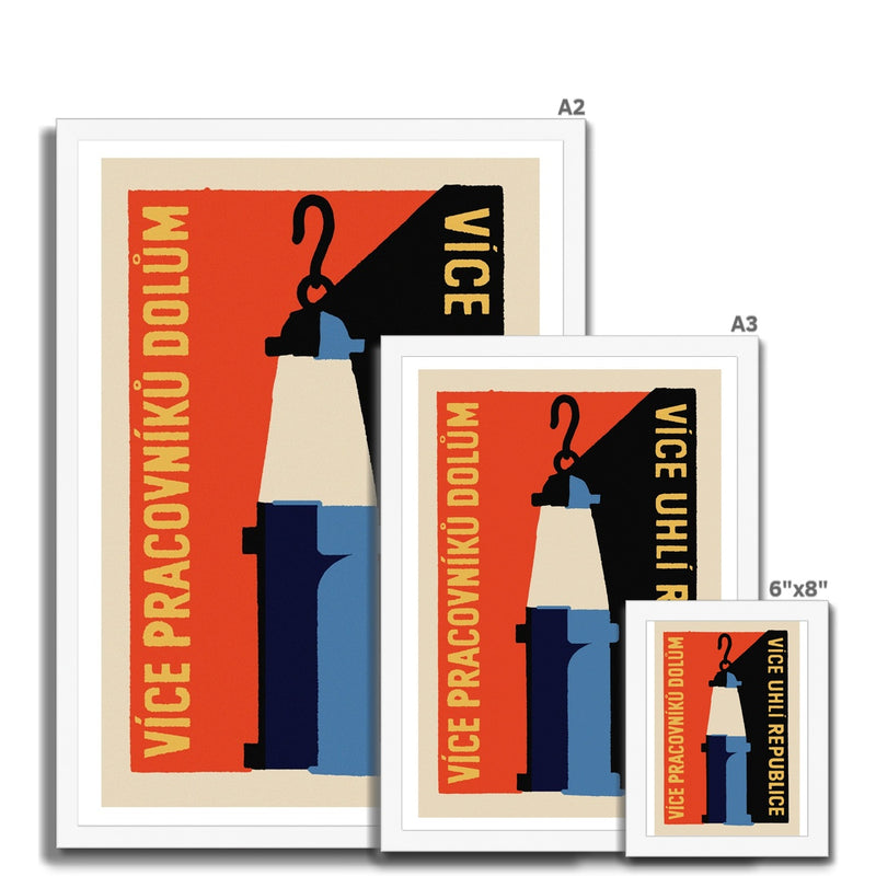 Coal Mining Number 2 - Fine art print - Matchbox art print - Retro art print - Vintage art print - Wall art print