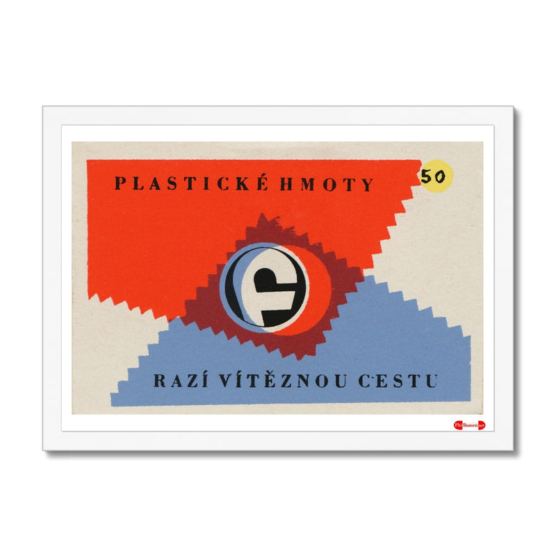 Plastic Materials. A Winning Path - Fine art print - Matchbox art print - Retro art print - Vintage art print - Wall art print