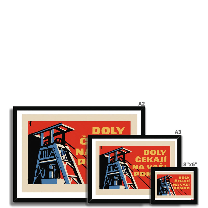 Coal Mining Number 3 - Fine art print - Matchbox art print - Retro art print - Vintage art print - Wall art print