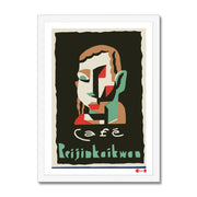 Cafe Prijinkaikwaa - Fine art print - Matchbox art print - Retro art print - Vintage art print - Wall art print