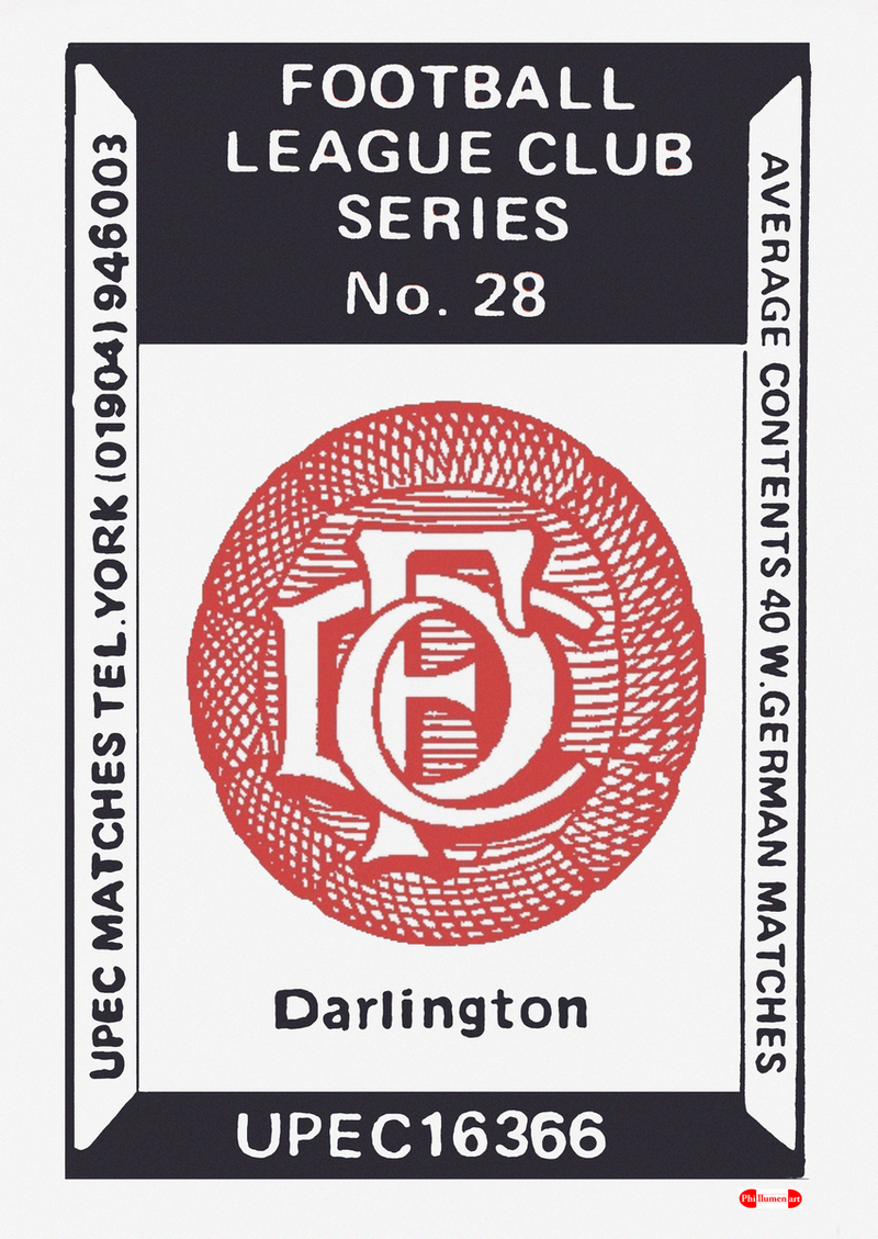 Darlington 01 - Fine art print - Matchbox art print - Retro art print - Vintage art print - Wall art print