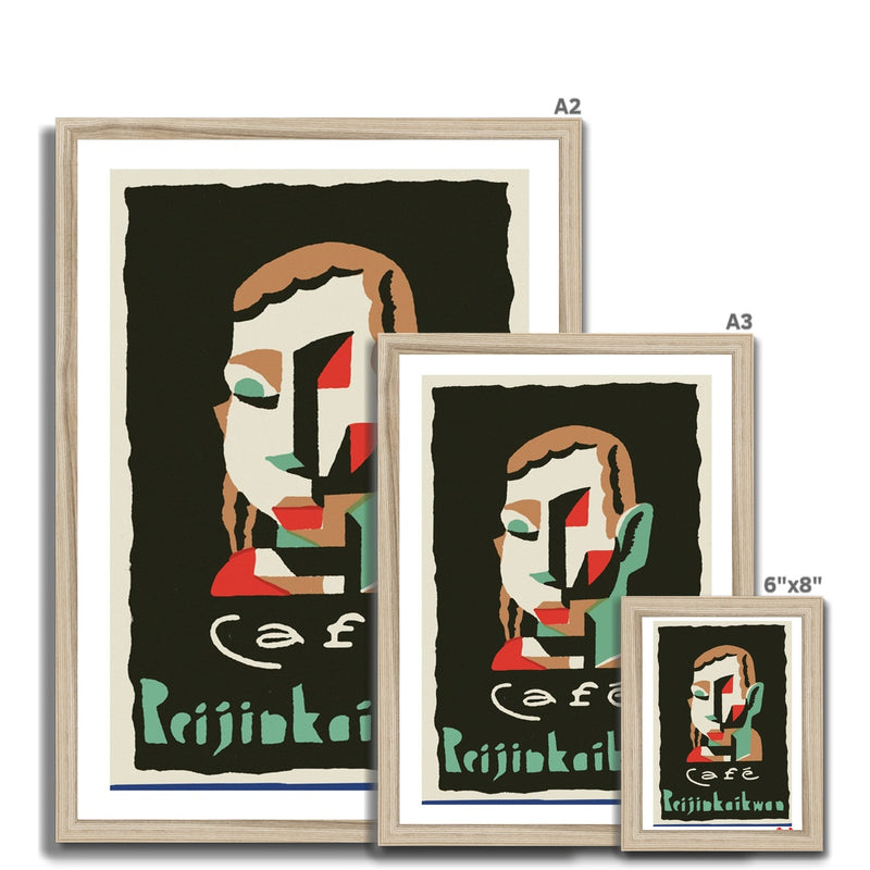 Cafe Prijinkaikwaa - Fine art print - Matchbox art print - Retro art print - Vintage art print - Wall art print