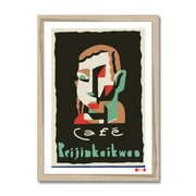Cafe Prijinkaikwaa - Fine art print - Matchbox art print - Retro art print - Vintage art print - Wall art print