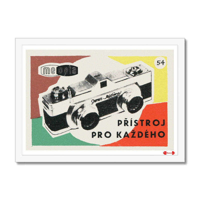 Meopta. A Camera For Everyone - Fine art print - Matchbox art print - Retro art print - Vintage art print - Wall art print