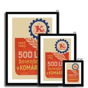 500 years of Iron Works In Komarov - Fine art print - Matchbox art print - Retro art print - Vintage art print - Wall art print