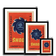 Skoda. Working Together (Red) - Fine art print - Matchbox art print - Retro art print - Vintage art print - Wall art print