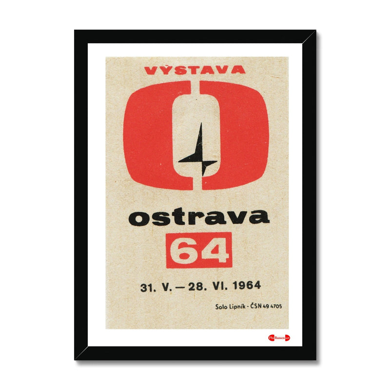 Ostrava 64 Exhibition - Fine art print - Matchbox art print - Retro art print - Vintage art print - Wall art print