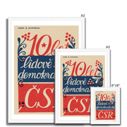 10 years People's Democratic CSR - Fine art print - Matchbox art print - Retro art print - Vintage art print - Wall art print