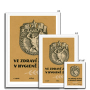 There Is Strength In Health - Fine art print - Matchbox art print - Retro art print - Vintage art print - Wall art print