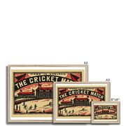 The Cricket Match - Fine art print - Matchbox art print - Retro art print - Vintage art print - Wall art print