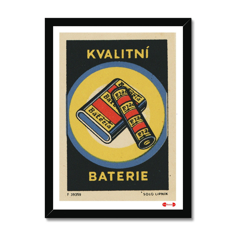 Good Quality Batteries - Fine art print - Matchbox art print - Retro art print - Vintage art print - Wall art print