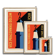 Coal Mining Number 2 - Fine art print - Matchbox art print - Retro art print - Vintage art print - Wall art print