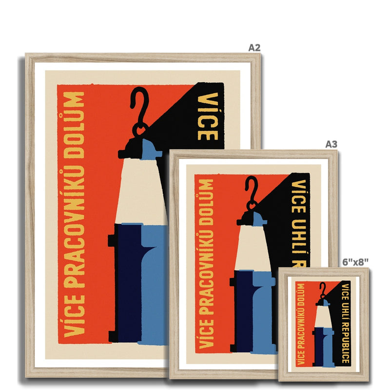 Coal Mining Number 2 - Fine art print - Matchbox art print - Retro art print - Vintage art print - Wall art print