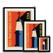 Coal Mining Number 2 - Fine art print - Matchbox art print - Retro art print - Vintage art print - Wall art print