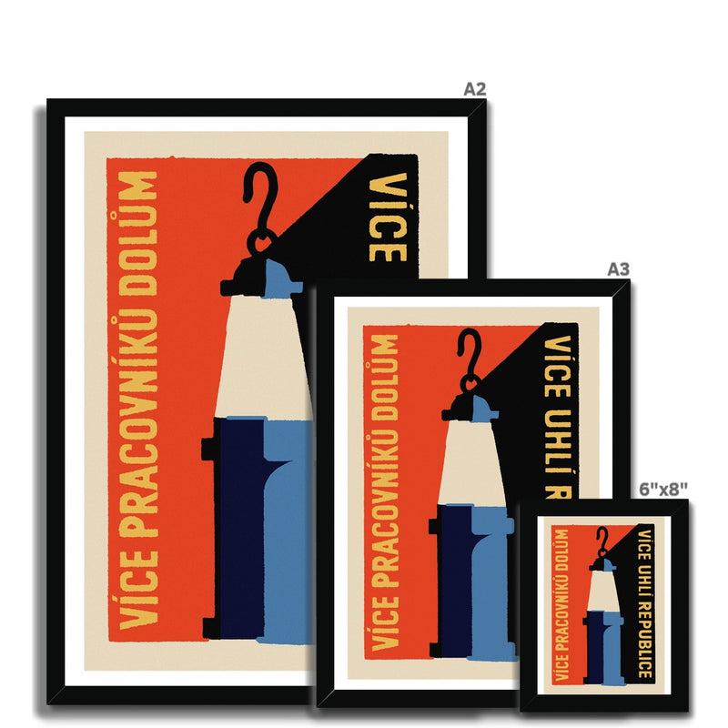 Coal Mining Number 2 - Fine art print - Matchbox art print - Retro art print - Vintage art print - Wall art print