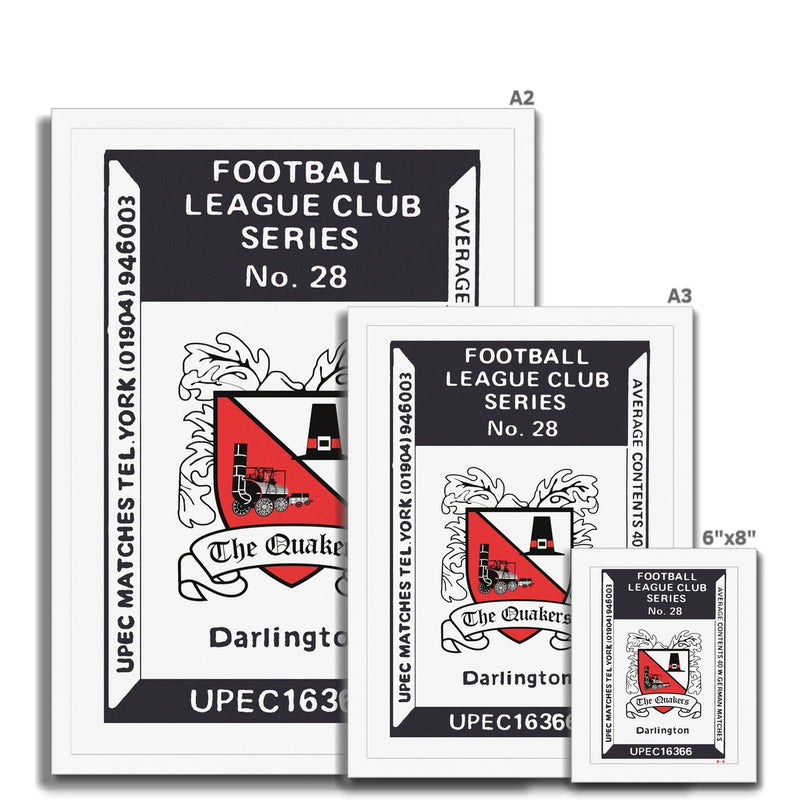 Darlington 03 - Fine art print - Matchbox art print - Retro art print - Vintage art print - Wall art print