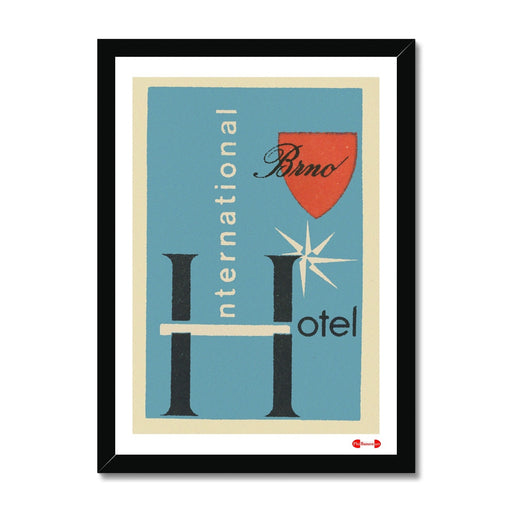 International Hotel Brno - Fine art print - Matchbox wall art print - Retro wall art print - Vintage wall art print - Wall art print
