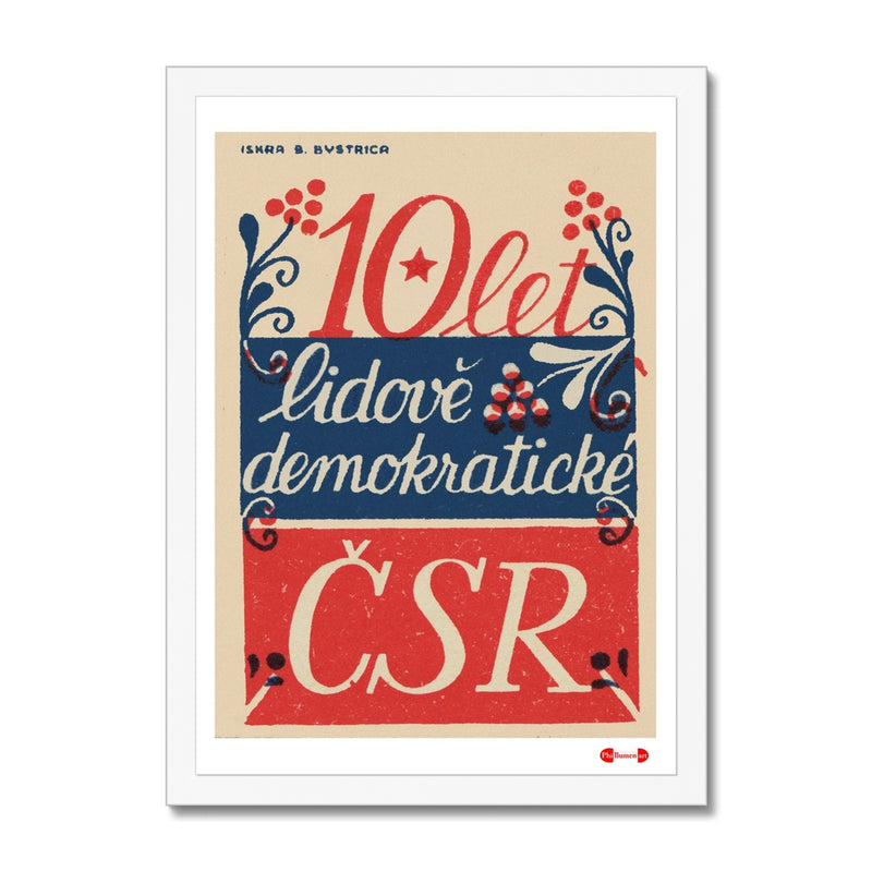 10 years People's Democratic CSR - Fine art print - Matchbox art print - Retro art print - Vintage art print - Wall art print
