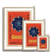 Skoda. Working Together (Red) - Fine art print - Matchbox art print - Retro art print - Vintage art print - Wall art print