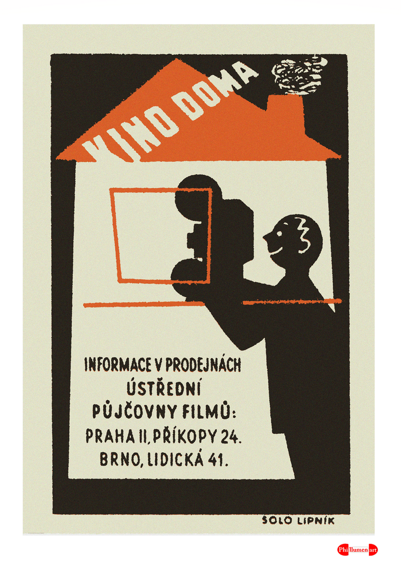 Cinema at Home - Fine art print - Matchbox art print - Retro art print - Vintage art print - Wall art print