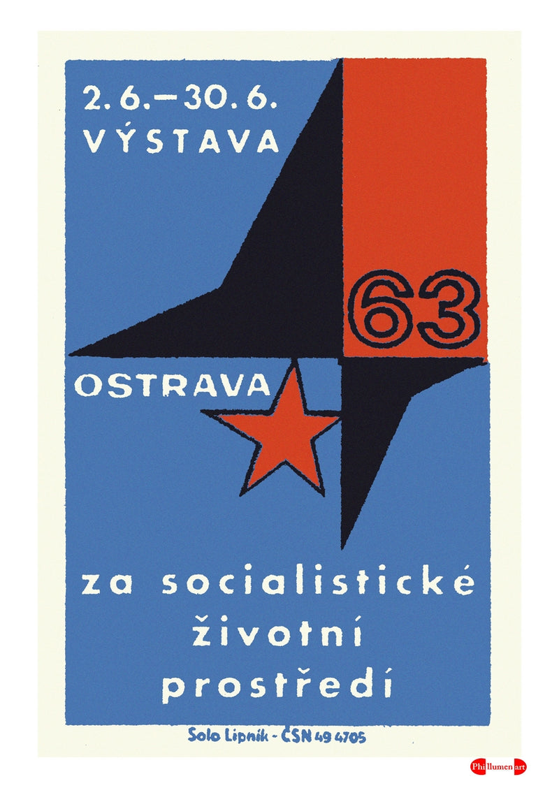 Ostrava Exhibition 1963 - Fine art print - Matchbox art print - Retro art print - Vintage art print - Wall art print